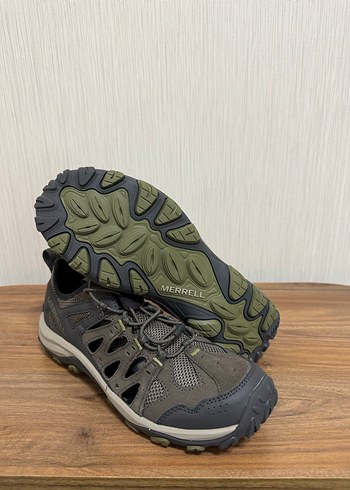 Merrell Erkek Outdoor Gri-Kahverengi Bağcıklı Ayakkabı - Görsel 5
