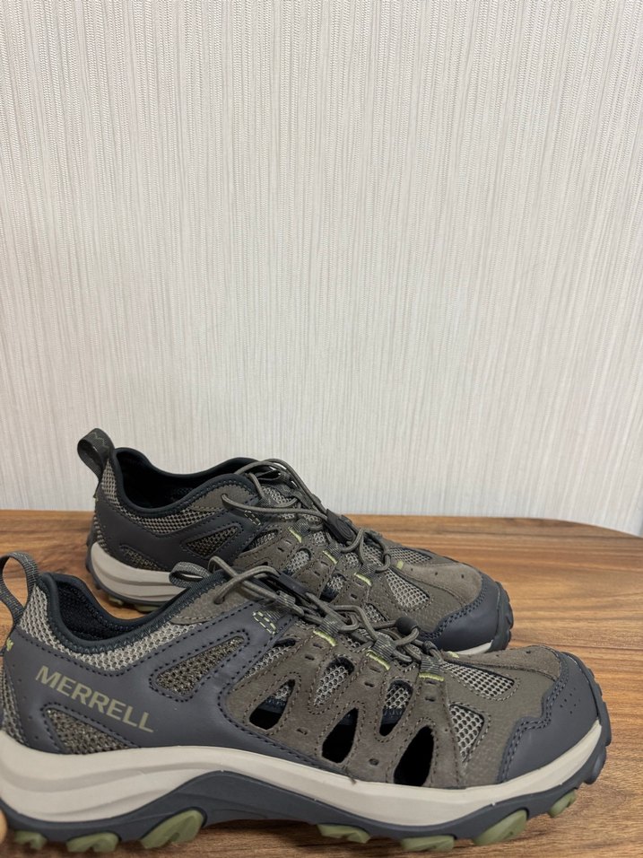 Merrell Erkek Outdoor Gri-Kahverengi Bağcıklı Ayakkabı - Görsel 4