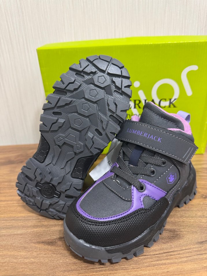 Kız Çocuk Mor Spor Ayakkabı Velcro - Görsel 5