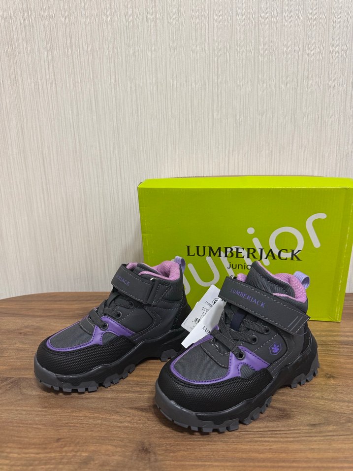 Kız Çocuk Mor Spor Ayakkabı Velcro - Görsel 4