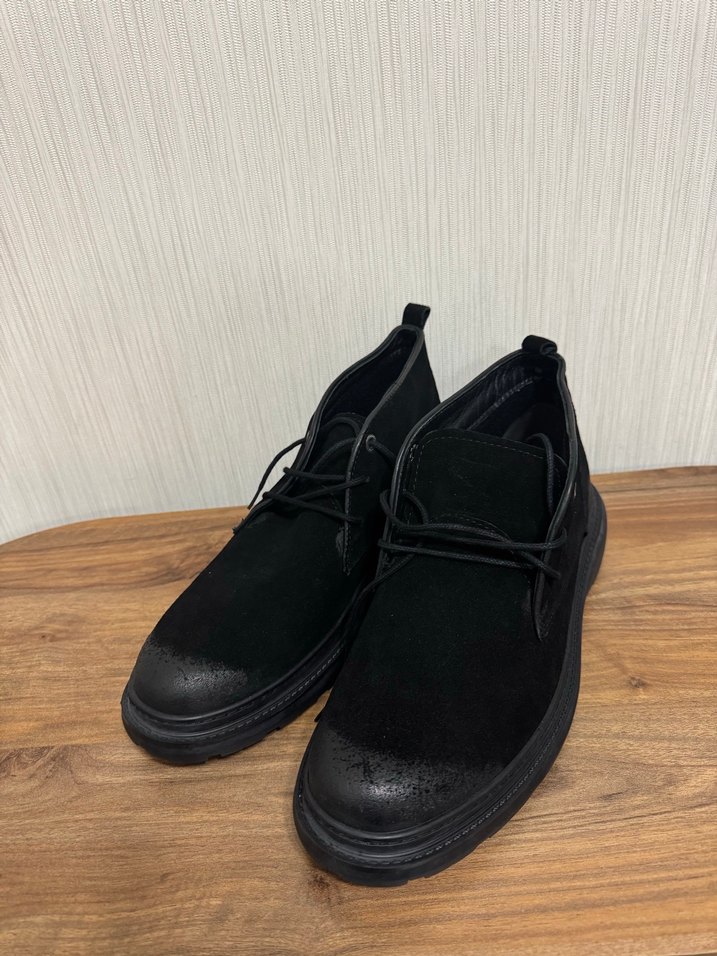 Siyah Süet Erkek hakiki deri - Görsel 3