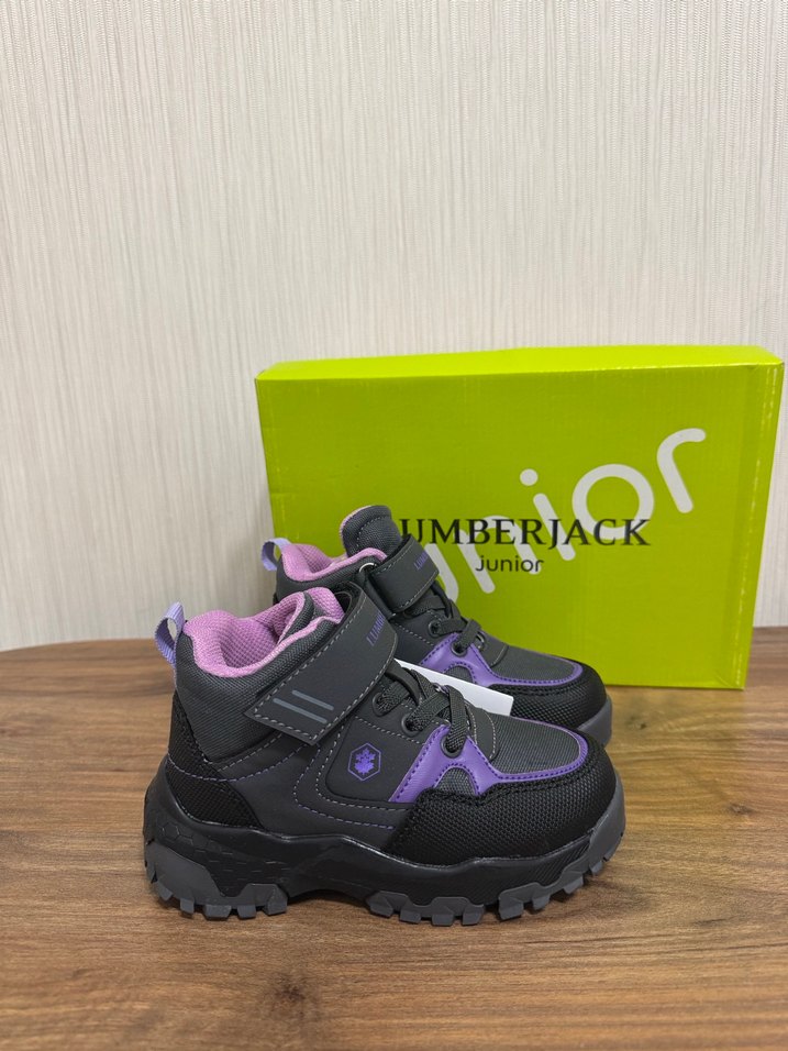 Kız Çocuk Mor Spor Ayakkabı Velcro - Görsel 4