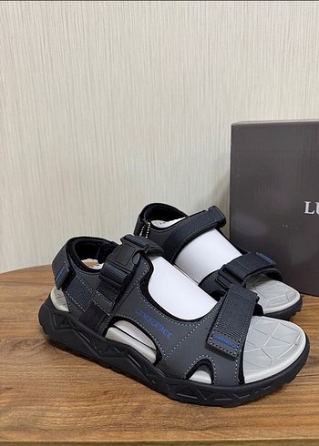 Gri Erkek Kayışlı Spor Sandalet - Görsel 4