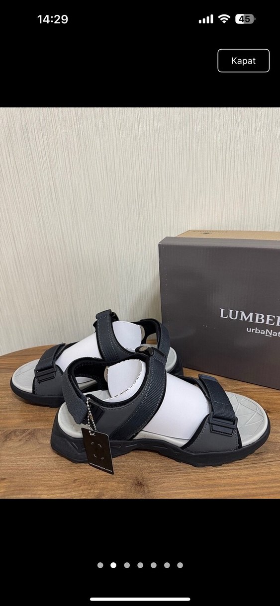 Gri Erkek Kayışlı Spor Sandalet - Görsel 2