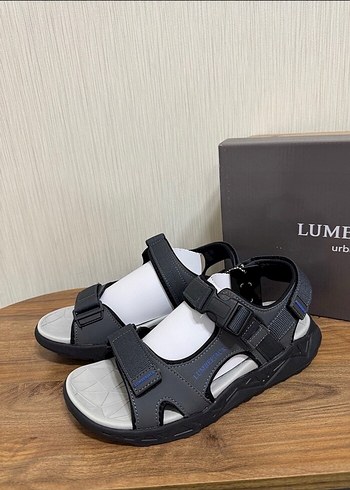 Gri Erkek Spor Tarzı Tokalı Sandalet - Görsel 6