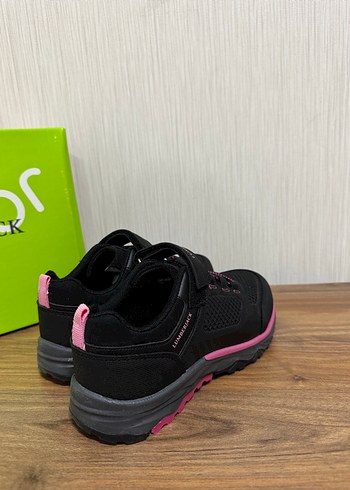 34 Beden pembe Renk Kız Çocuk Siyah-Pembe Velcro Spor Ayakkabı