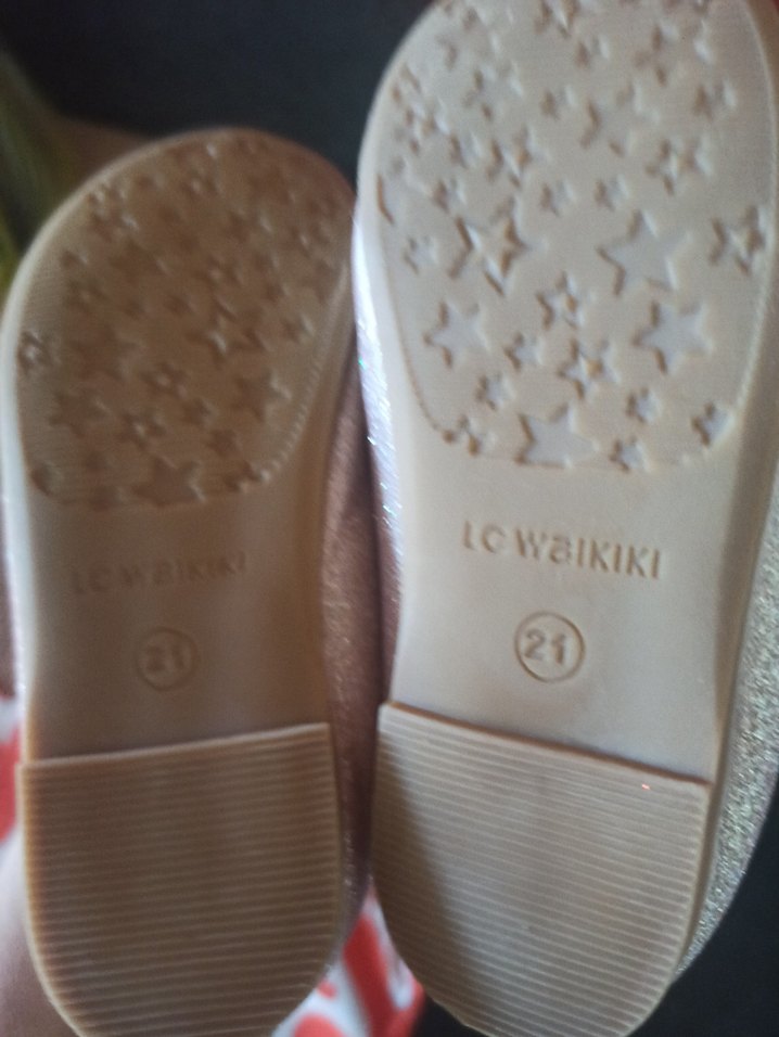 Kız Çocuk Pembe Simli Babet Ayakkabı - Görsel 5