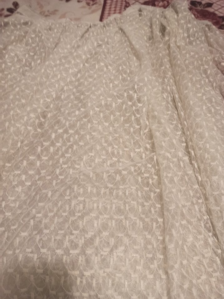 2 adet Nakışlı Bej Bohem Tül Perde özel dikimdir - Görsel 2