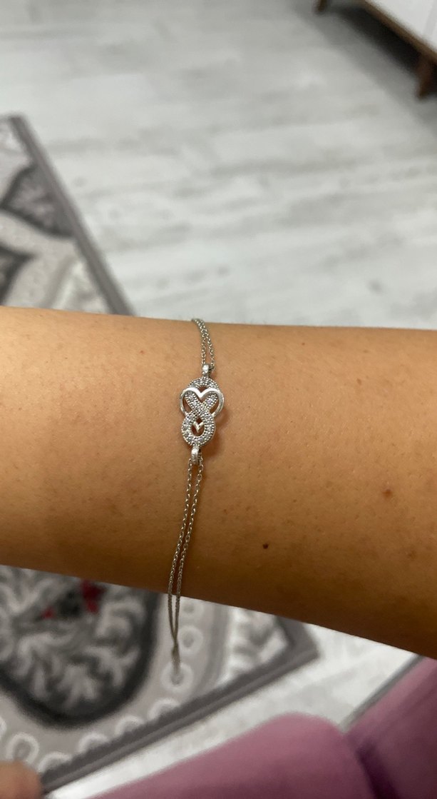 Zincir Detaylı Çelik Bileklik - Görsel 3