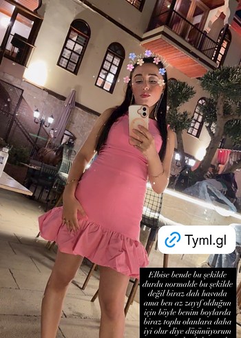 Trendyol & Milla Pembe Straplez Mini Elbise