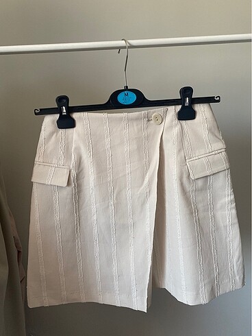 H&M keten görünümlü etek