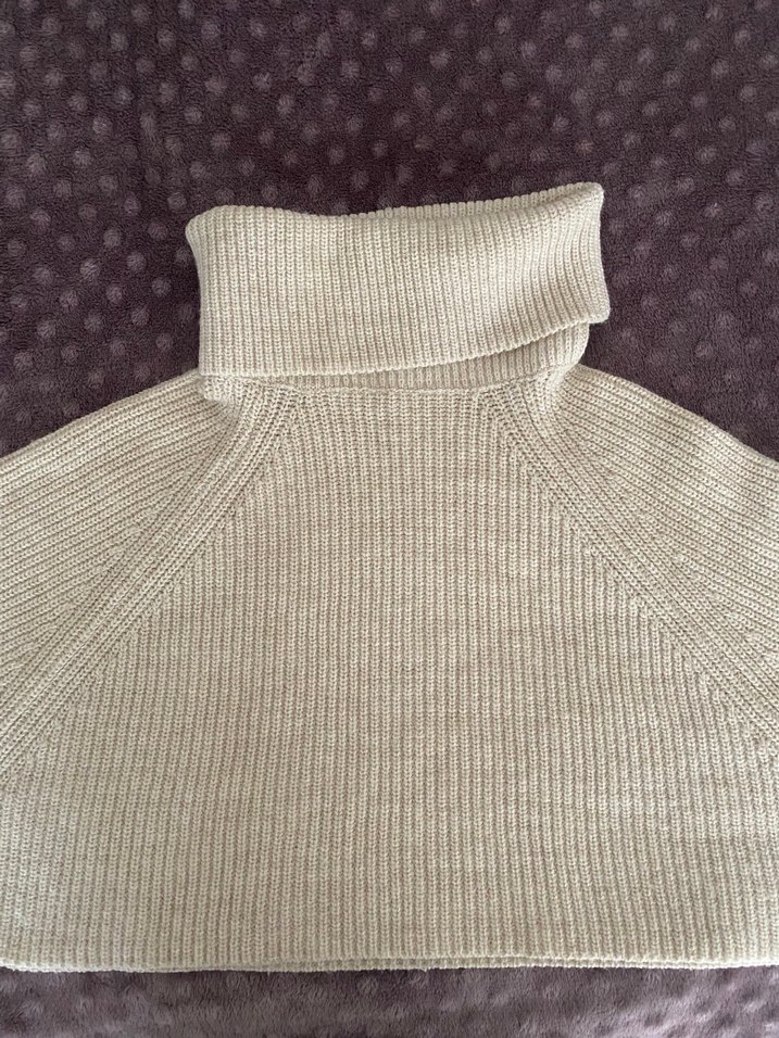 Bej crop kazak - Görsel 3