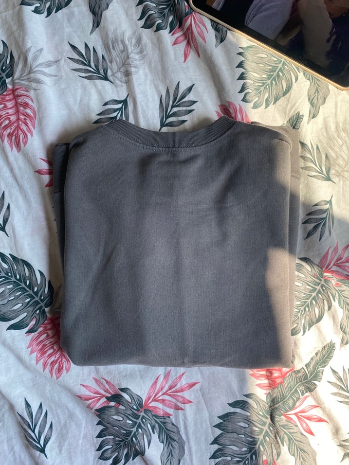 Gri NASA Baskılı Kadın Sweatshirt - Görsel 4