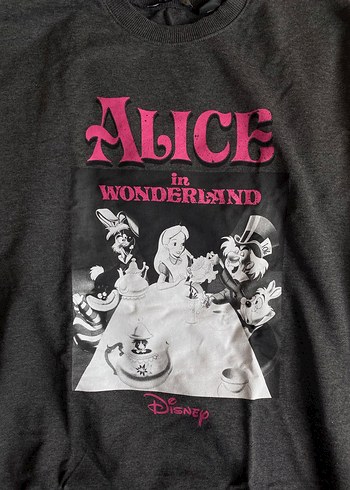 s Beden Disney alice harikalar diyarında oversize sweatshirt