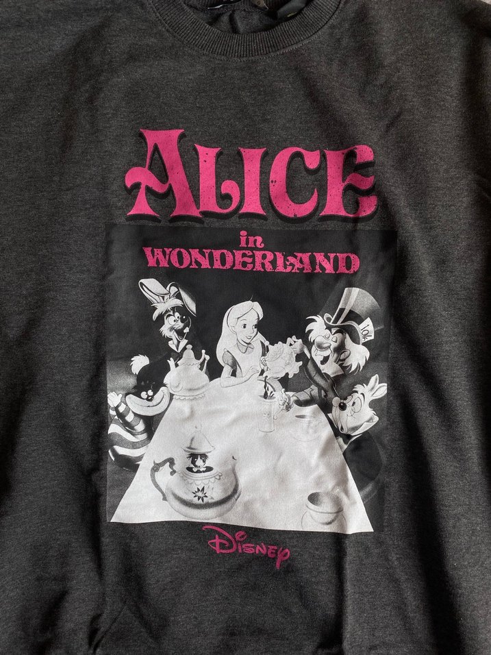 Disney alice harikalar diyarında oversize sweatshirt - Görsel 2