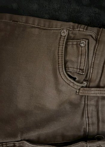 l Beden kahverengi Renk Kahverengi İspanyol paça Kadın Pantolon
