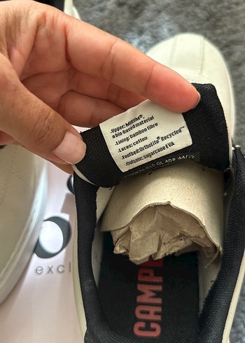 Beyaz Gri Bağcıklı Erkek Spor Ayakkabı- Çok iyi durumda - Görsel 3