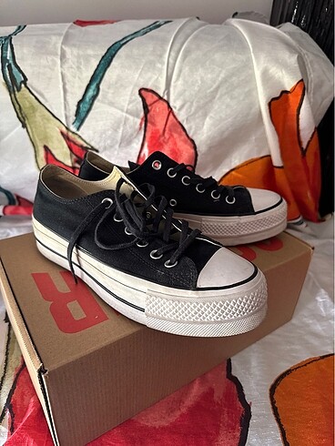 38 Beden siyah Renk Converse Platform