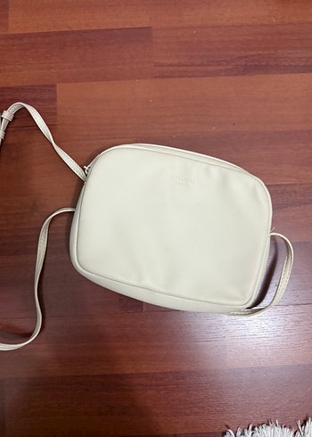 Bej Deri Kadın Çapraz Çanta pull bear