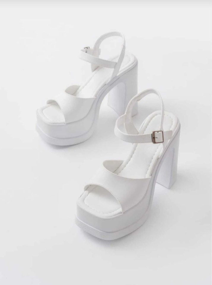 Kalın topuk kadın ayakkabı - Görsel 2