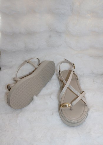 36 Beden Diger Beyaz Stiletto Topuklu Kadın Sandalet