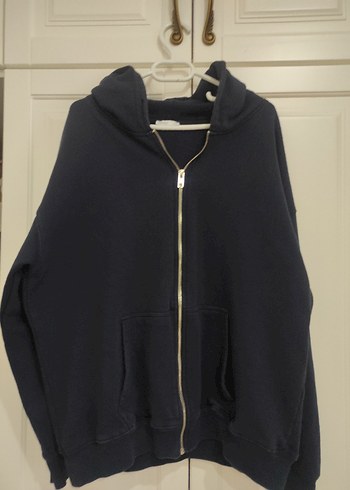 Addax Lacivert Fermuarlı Kadın Sweatshirt