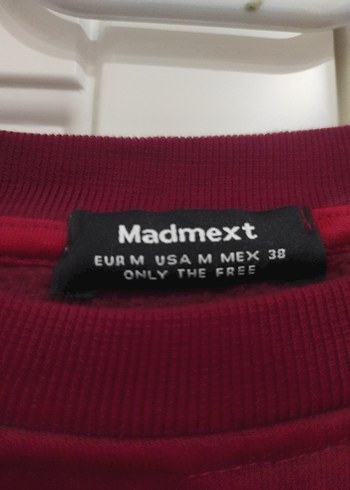 Diğer Bordo Oversize Kadın Sweatshirt
