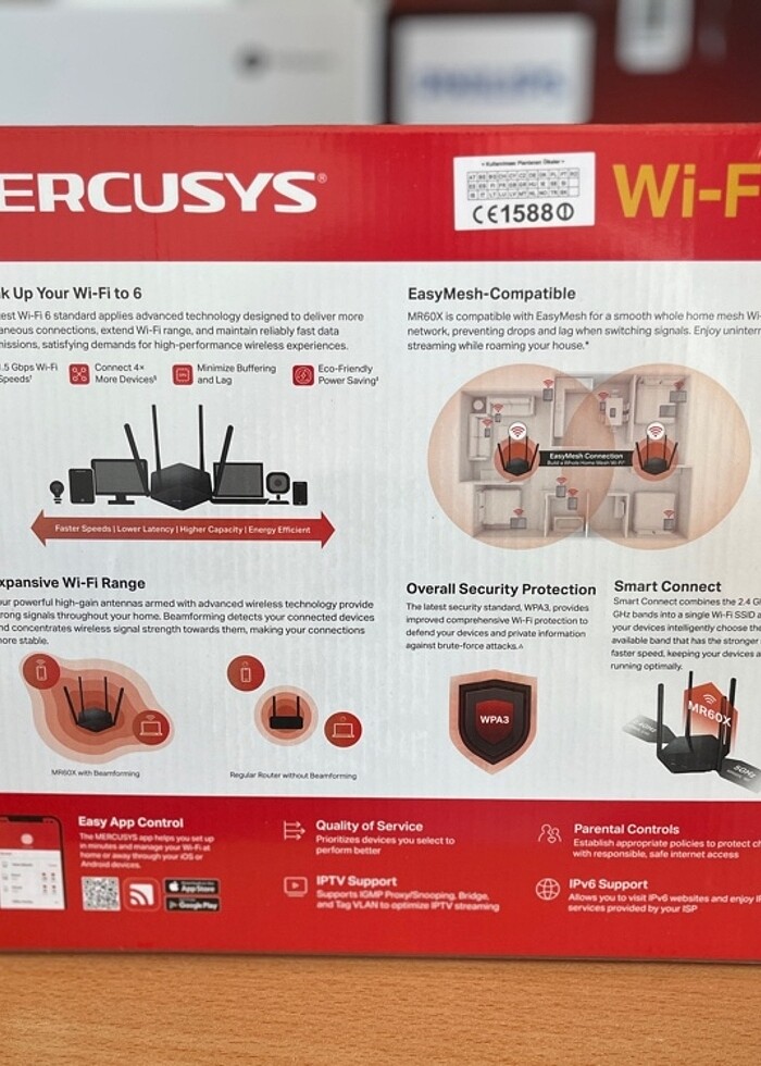 Mercusys MR60X AX1500 Router - Görsel 2