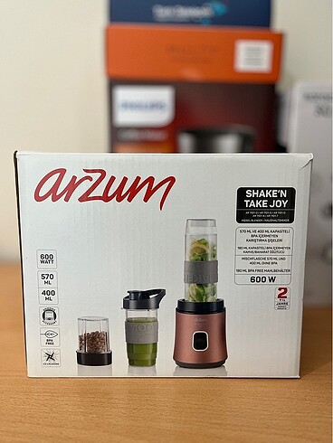 Arzum AR1101 Shake'N Take Joy Kişisel Blender - Gün Batımı