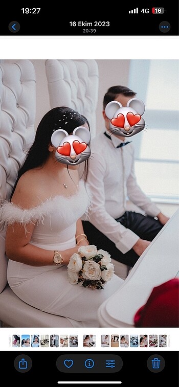 Yeni alınmış Nikah elbisesi