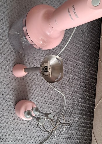  Beden Renk Pastel Pembe Elektro Chef Mini Blender Seti