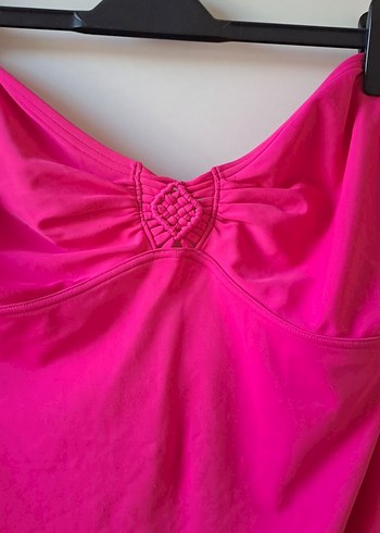 Koyu Pembe Strappy Kadın Mayokini - Görsel 3