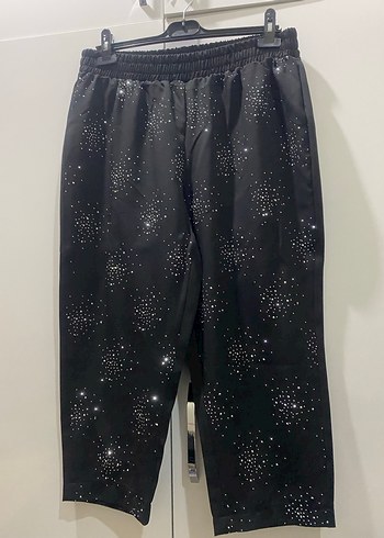 Düğmeli Siyah ışıltılı Blazer takım - Görsel 5