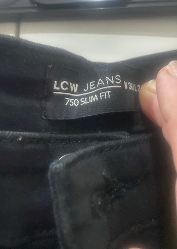 Siyah Kemerli  Denim Pantolon - Görsel 4