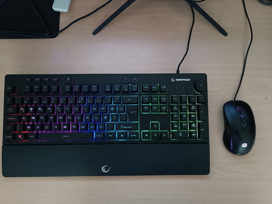 Rampage KB-GX65 Klavye - HP M200 Mouse - Görsel 2