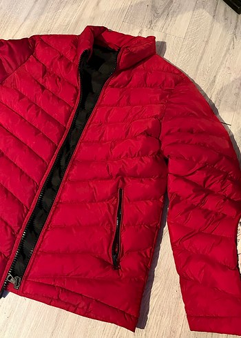 Kırmızı Fermuarlı Mont - Görsel 2