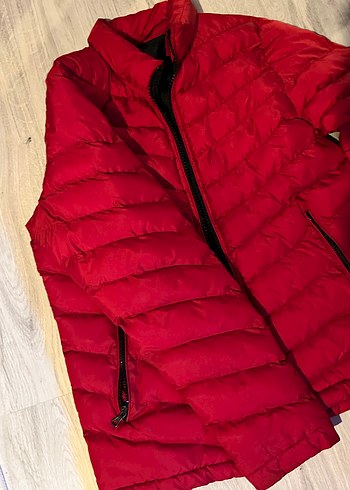 Kırmızı Fermuarlı Mont - Görsel 4