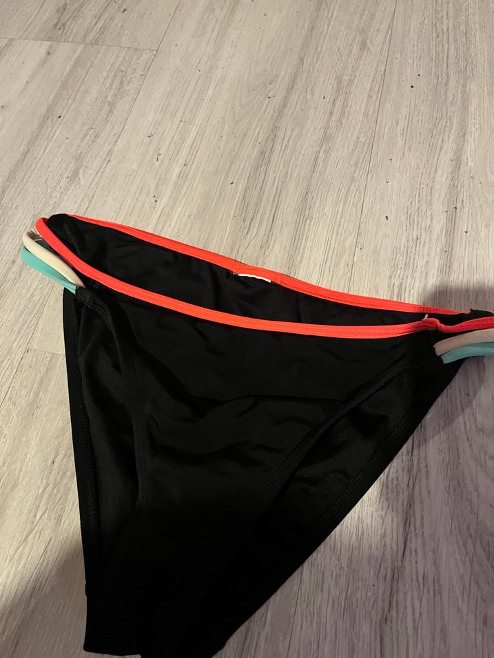 Çok Renkli Elastik Bantlı Kadın Bikini Altı - Görsel 2