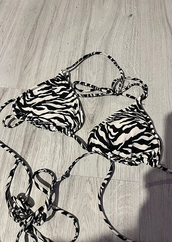 Zebra Desenli Mini Bikini - Görsel 2