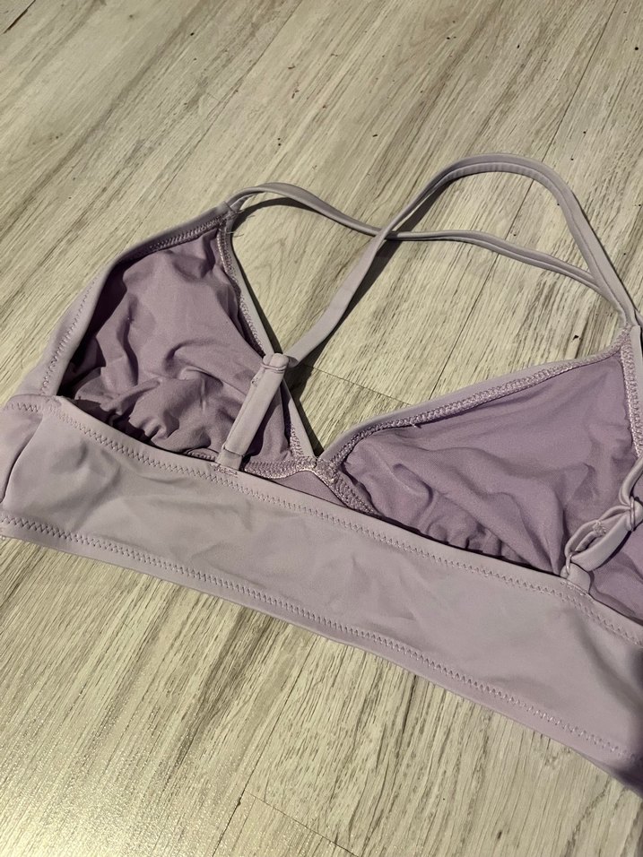 Mor İnce Askılı Kadın Bikini Üstü - Görsel 2