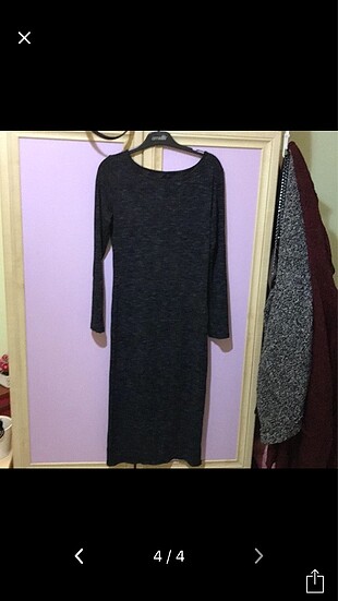 38 Beden siyah Renk Uzun kollu kalem elbise