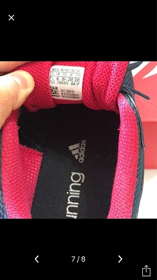 40 Beden lacivert Renk Orjinal adidas running spor ayakkabı