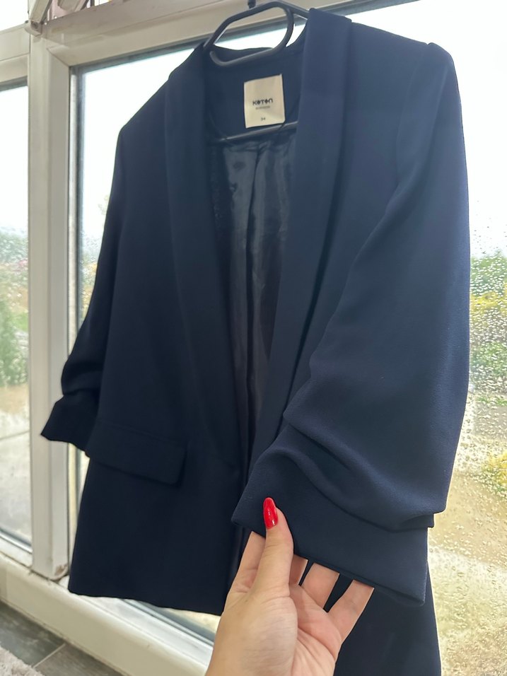 Lacivert Kadın Blazer Ceket - Görsel 2