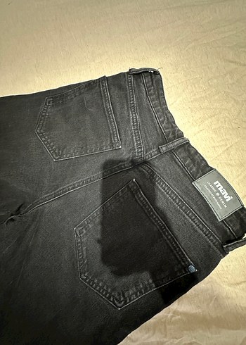 Gri Düğmeli Kadın Denim Jean - Görsel 6