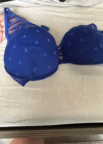 Lacivert Puantiyeli Bohem Sütyen - Görsel 2