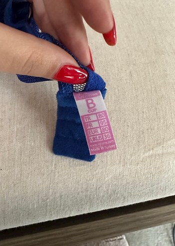 Lacivert Puantiyeli Bohem Sütyen - Görsel 3