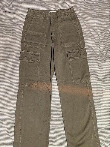 Zara 32 beden haki renk kargo jean