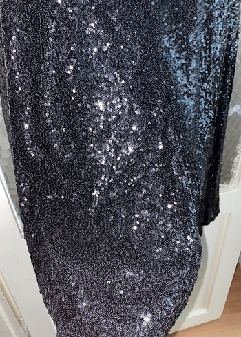 Siyah Pul Payet Etek - Görsel 3