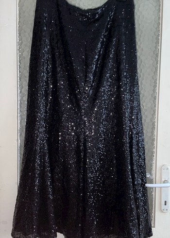 Siyah Pul Payet Etek - Görsel 2