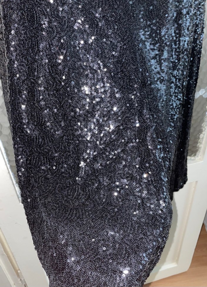 Siyah Pul Payet Etek - Görsel 3